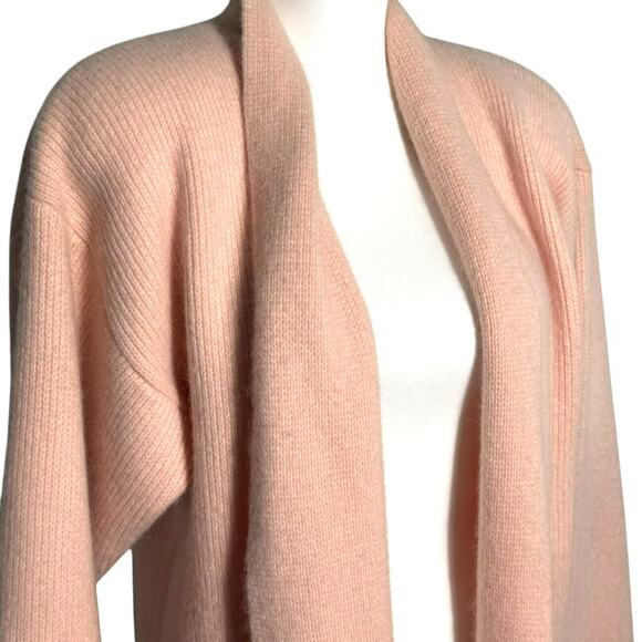 SIDEFFECTS Women's Medium Vintage Pink Lambswool Angora Knit Cardigan Sweater - Picture 2 of 9